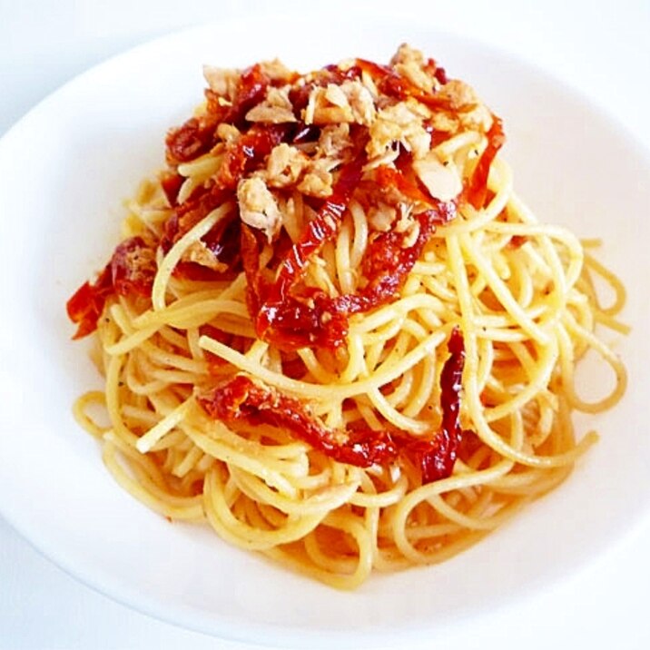 ドライトマトとツナのパスタ レシピ 作り方 By Liqueur 楽天レシピ